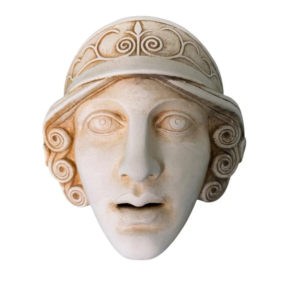 Goddess Athena Mask - Ancient Greek Theatre Casting Stone Material Large